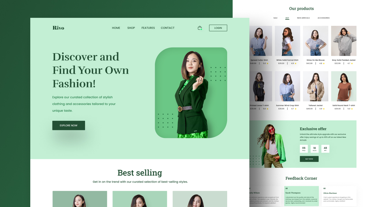 Product page design
