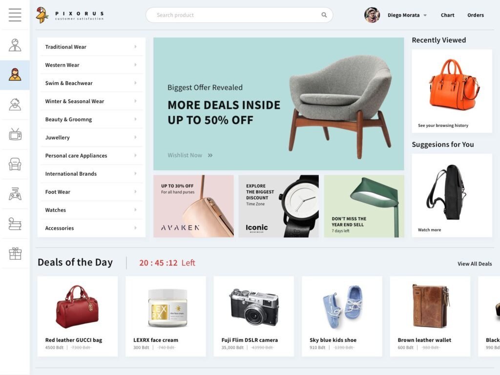 Multifunctional Shopify Store Design